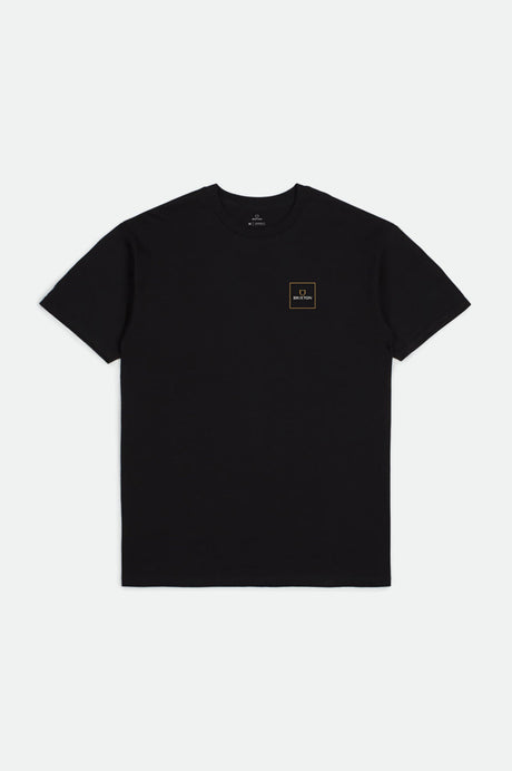 Alpha Square S/S Standard Tee - Black/Lemon Curry