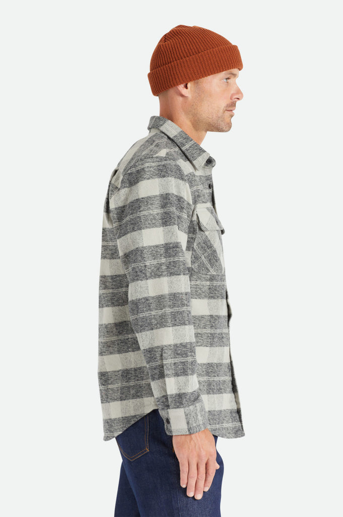 Brixton Bowery Heavyweight Flannel - Black/Charcoal