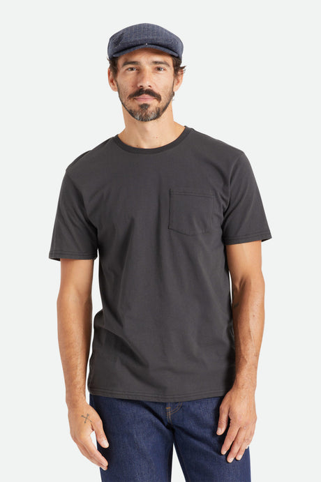 Premium Cotton S/S Pocket Tee - Black