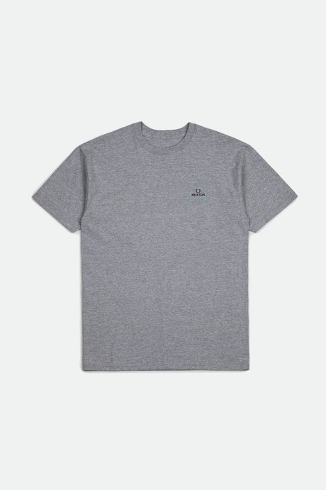 Alpha Square S/S Standard Tee - Heather Grey/Black