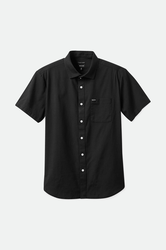 Brixton Men's Charter Oxford S/S Woven Shirt - Black | Profile