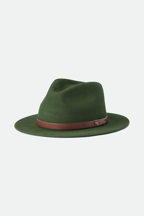 Unisex Messer Fedora - Moss - Front Side