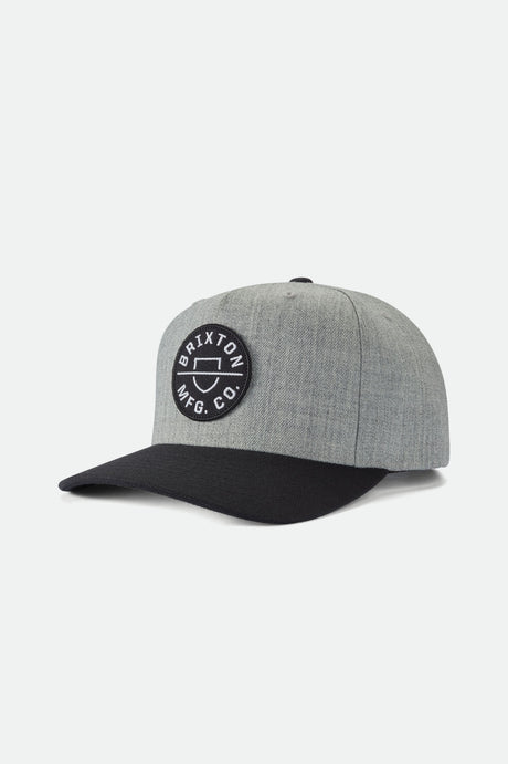 Crest MP Snapback - Heather Grey/Black