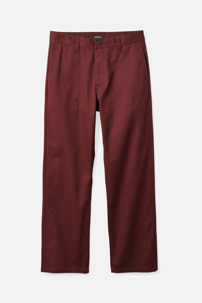 Brixton Choice Chino Relaxed Pant - Mahogany