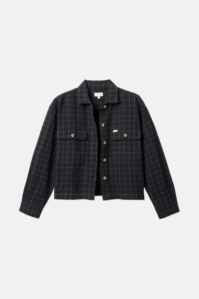 Brixton Bowery Women's L/S Flannel - Black/Twig