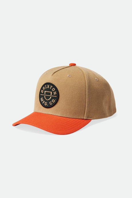 Crest MP Snapback - Sand/Burnt Red