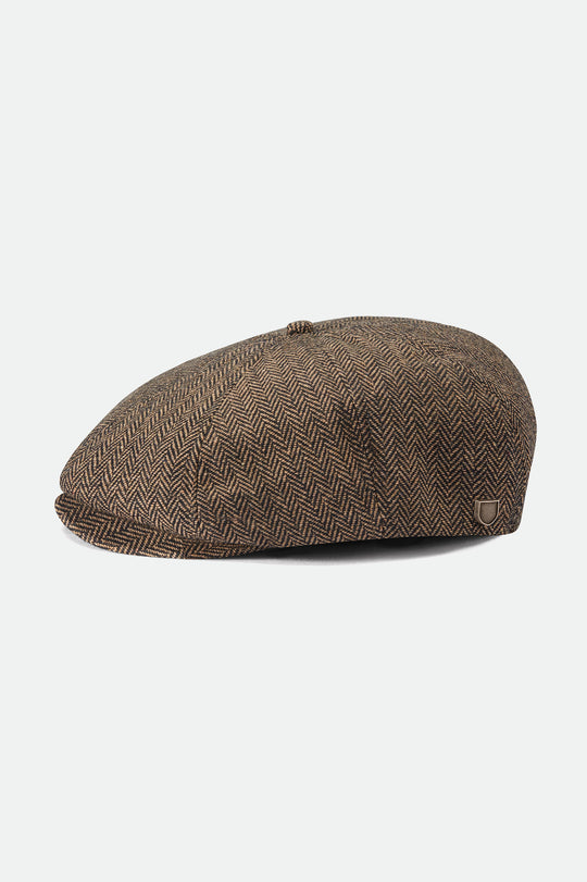 Brixton Unisex Brood Newsboy Cap - Brown/Khaki | Main