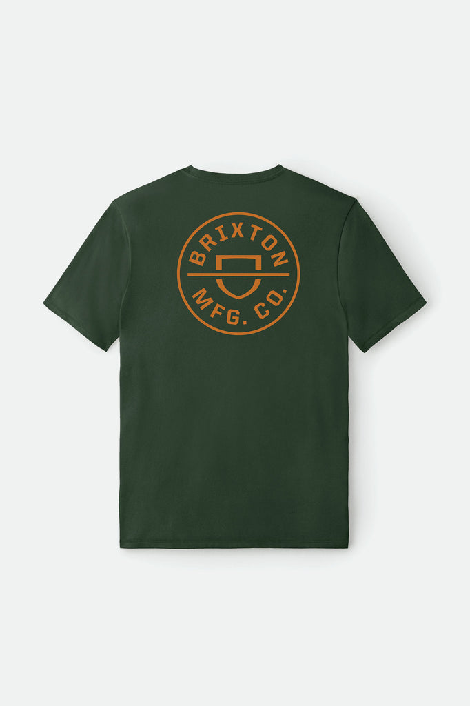 Brixton Crest Utility S/S Standard Tee - Hunter Green