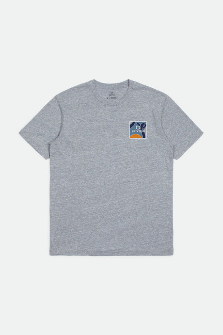 Alpha Square Sunset S/S Tailored Tee - Heather Grey