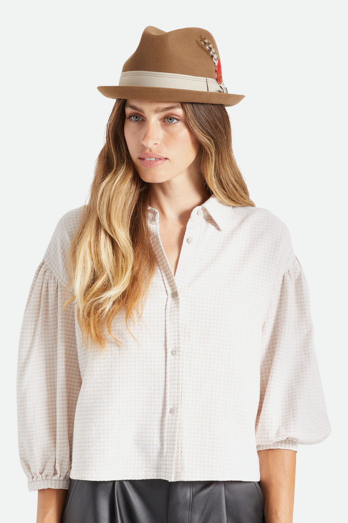 Brixton Gain Fedora - Desert Palm/Safari