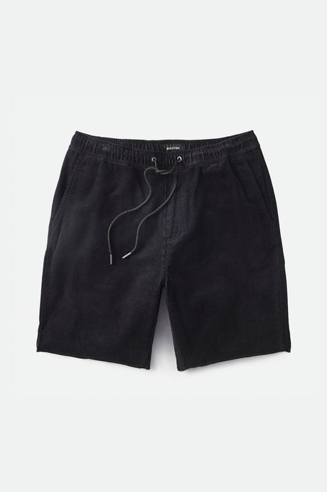 Brixton Men's Madrid II Corduroy Short 8" - Black Cord | Profile