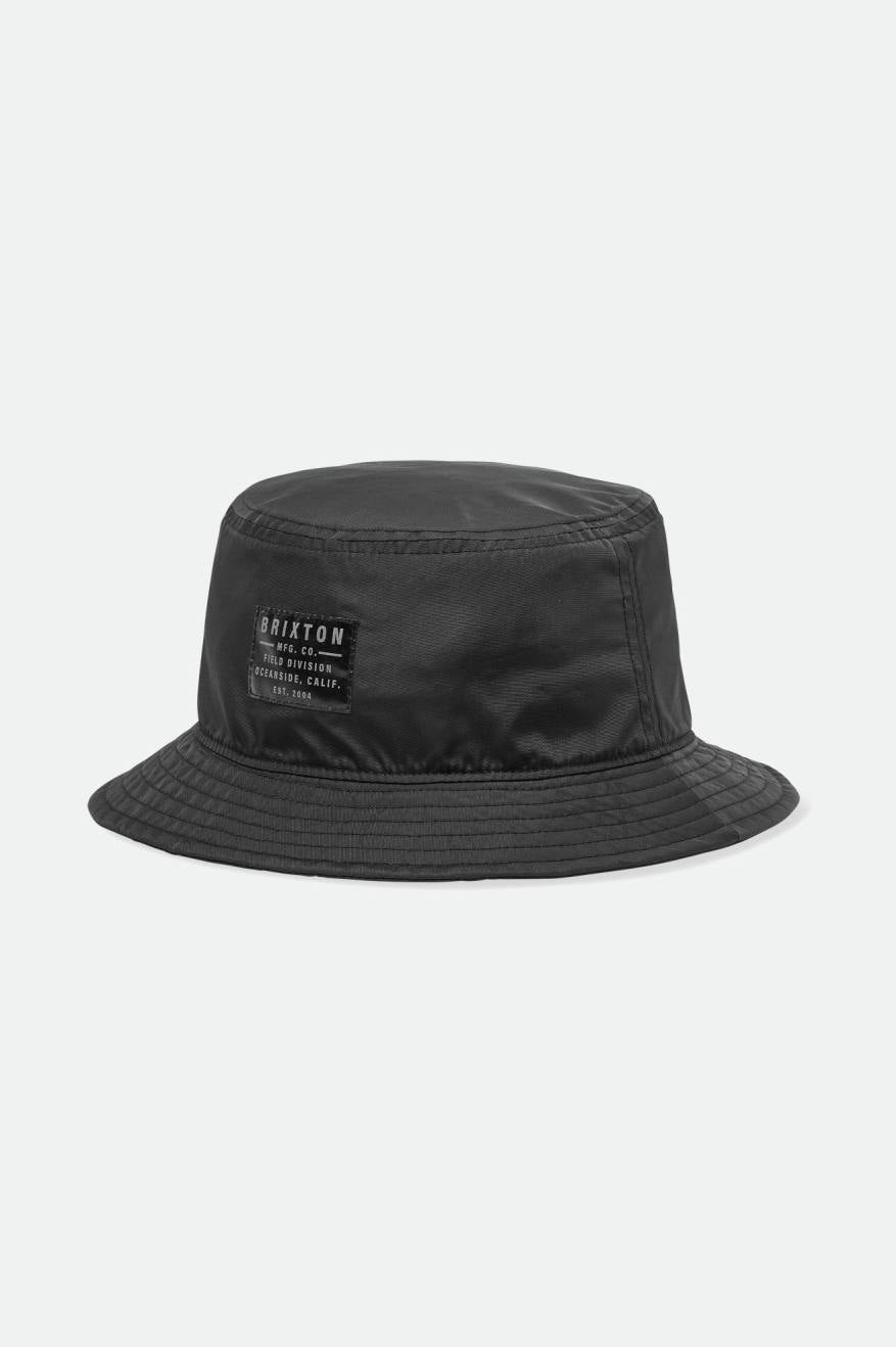 Vintage Nylon Packable Bucket Hat - Black