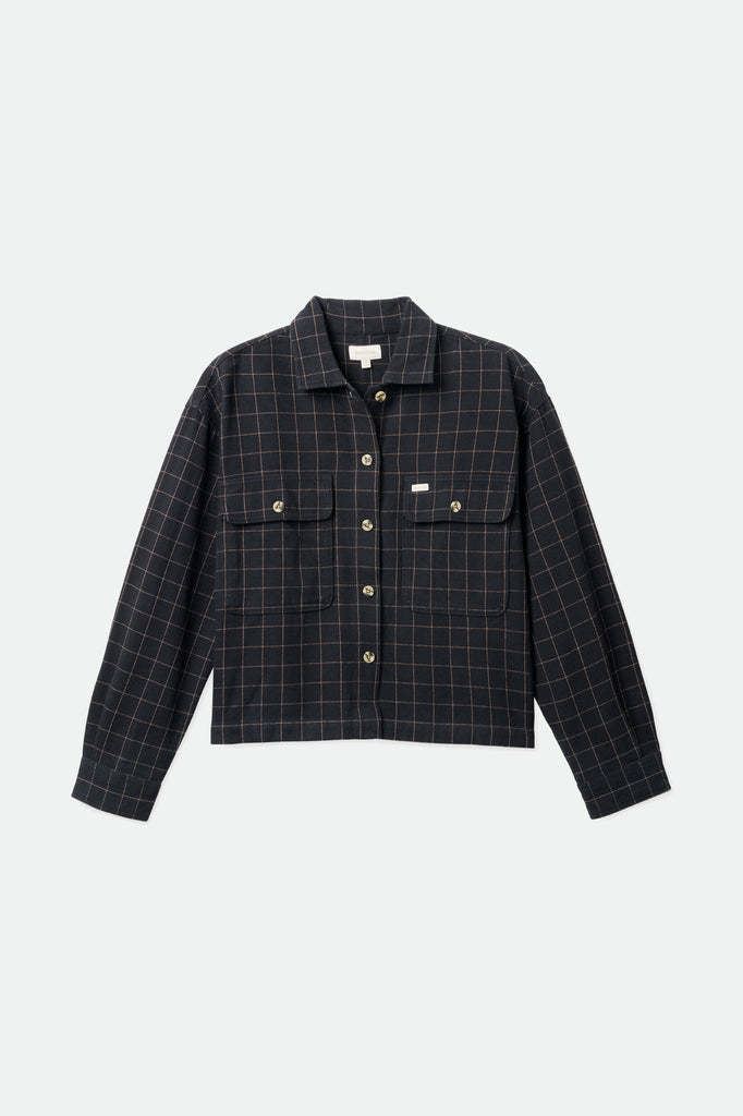 Brixton Bowery Women's L/S Flannel - Black/Twig