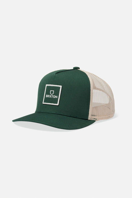 Alpha Block NetPlus MP Trucker Hat - Dark Forest/Off White