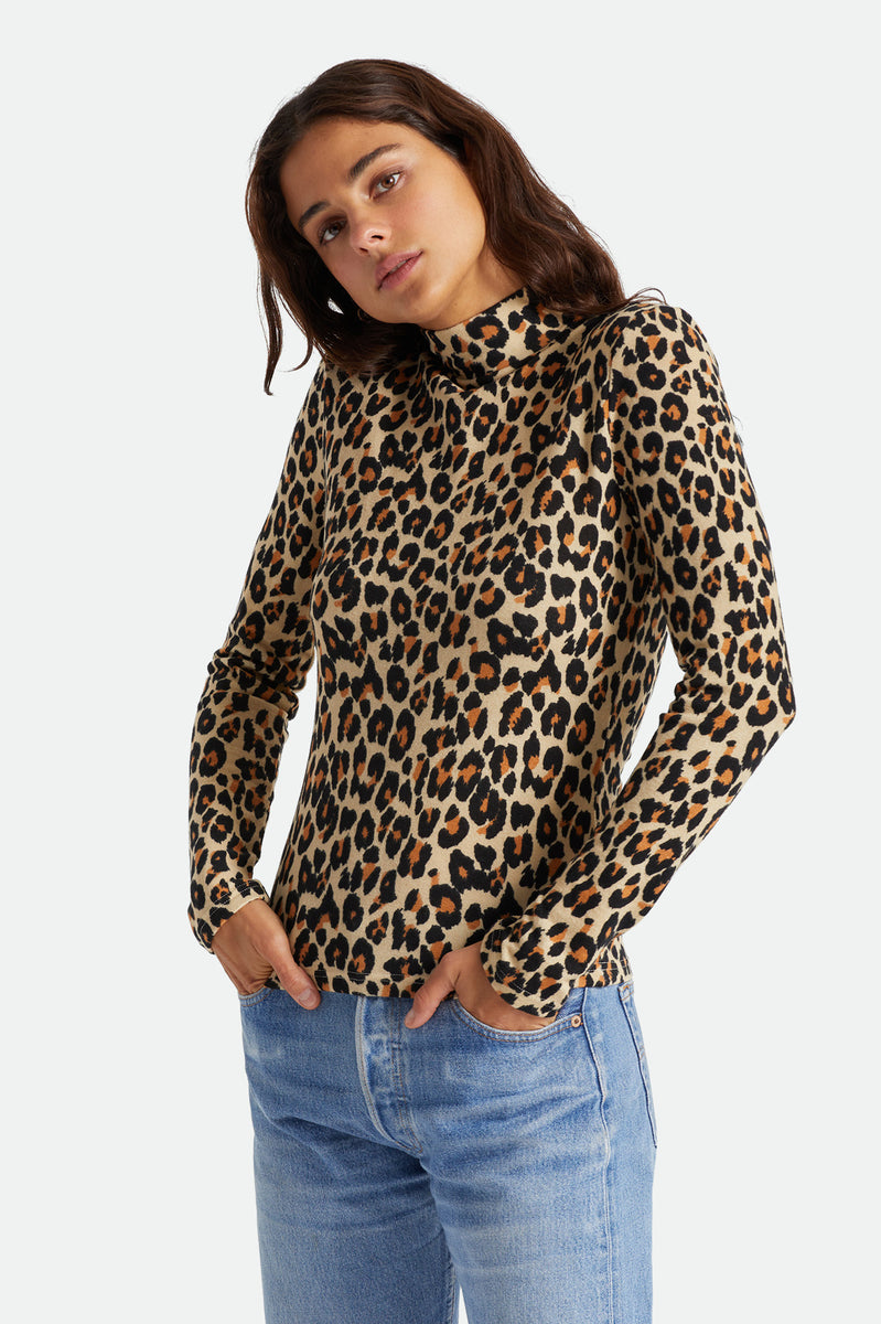 Women's Blitz Turtleneck - Leopard – Brixton Europe