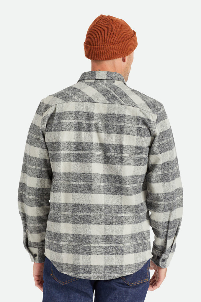 Brixton Bowery Heavyweight Flannel - Black/Charcoal