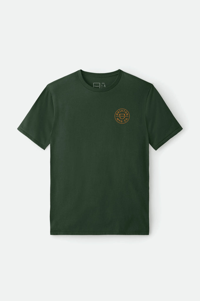 Brixton Crest Utility S/S Standard Tee - Hunter Green