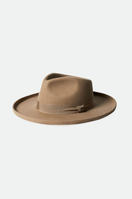 Victoria Felt Fedora Sand – Brixton Europe - Main Image
