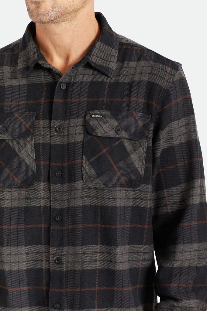 Men's Fit, Extra Shot | Bowery Flannel - Black/Charcoal