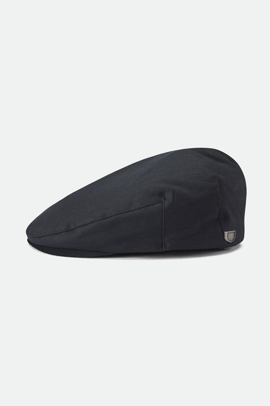 Brixton Unisex Hooligan Flat Cap - Black | Main