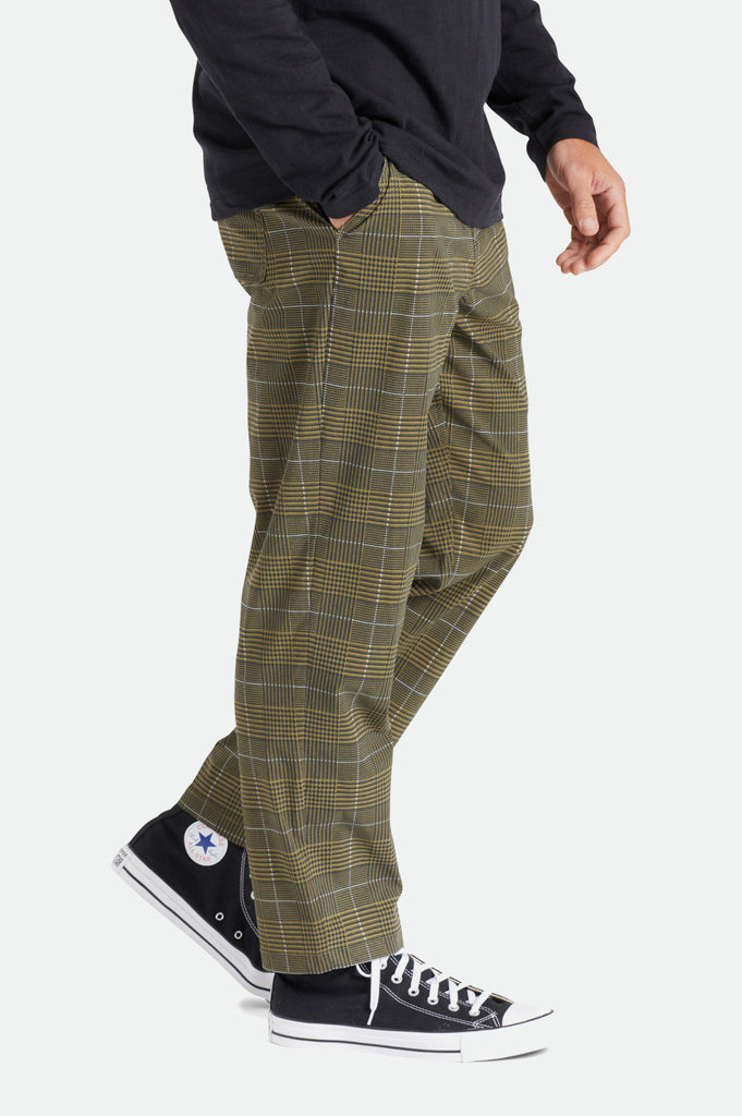 Brixton Steady Cinch Taper Utility Pant - Military Olive/Black