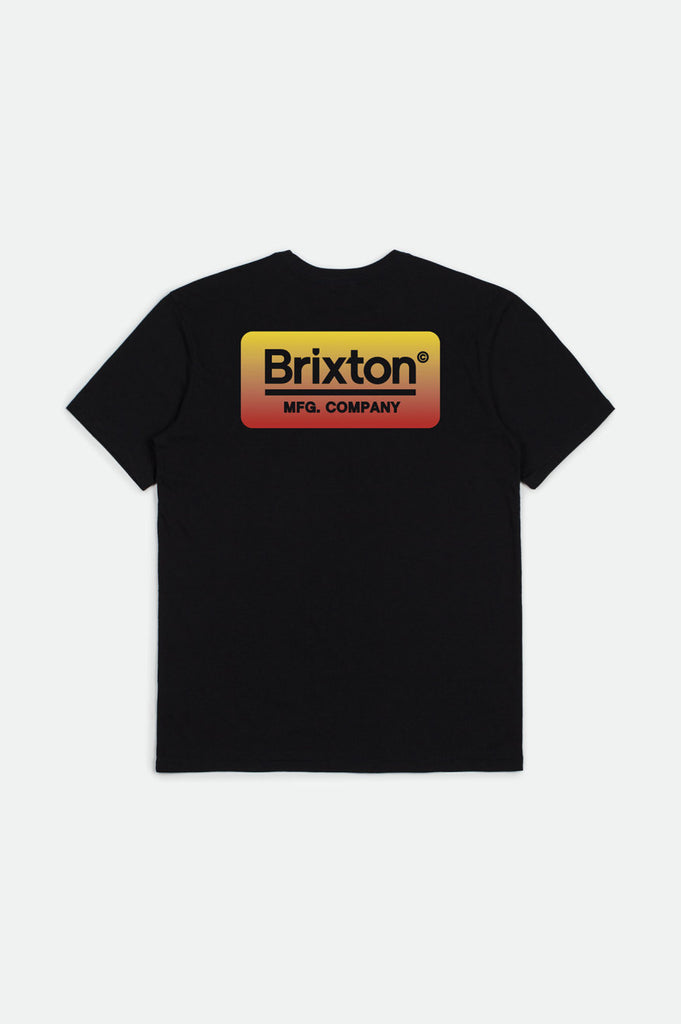 Brixton Palmer S/S Standard Tee - Black/Yellow/Red