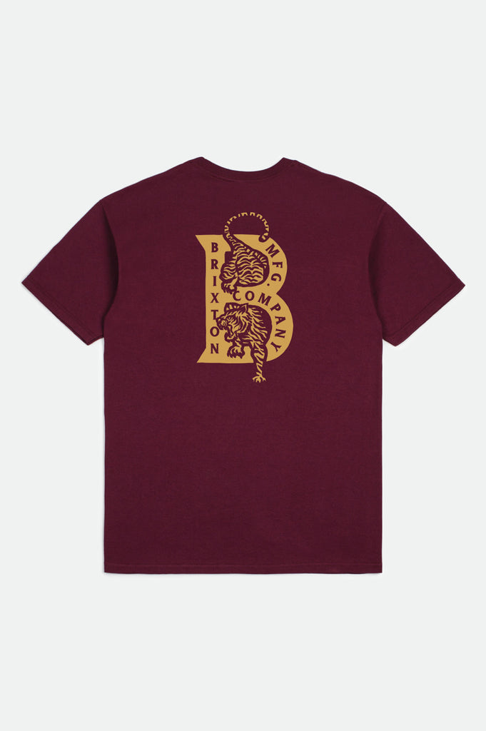 Brixton Crawler S/S Standard Tee - Burgundy