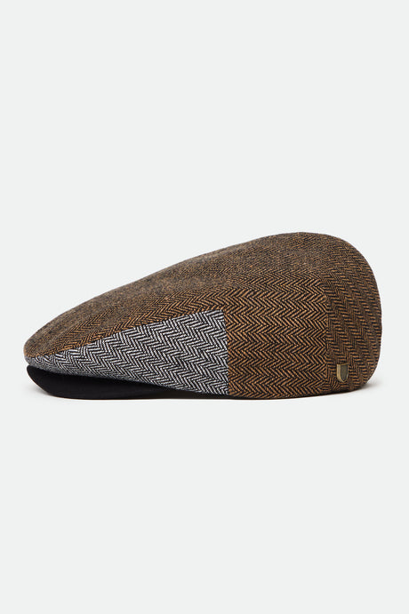 Hooligan Baggy Snap Cap - Black/Brown/Grey