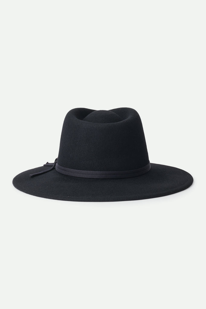 Brixton Women's Joanna Felt Packable Hat - Black | Extra Shot