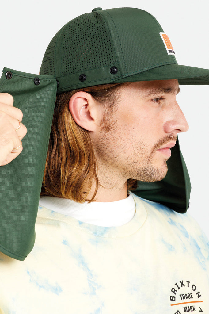 Brixton Beta Protective Mesh Snapback - Moss