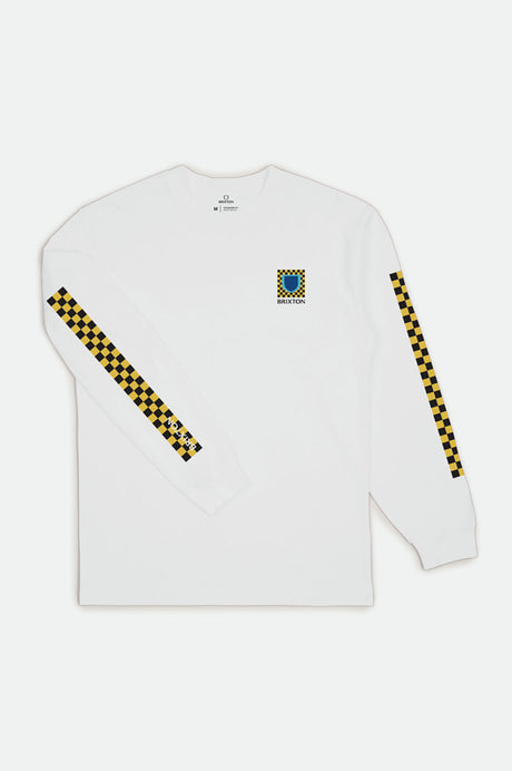 Beta Checkers L/S Standard Tee - White