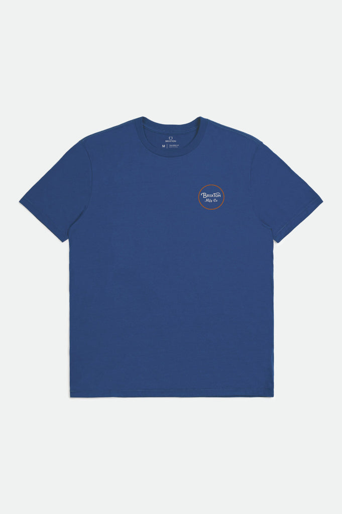 Brixton Wheeler II S/S Tailored Tee - Marine Blue