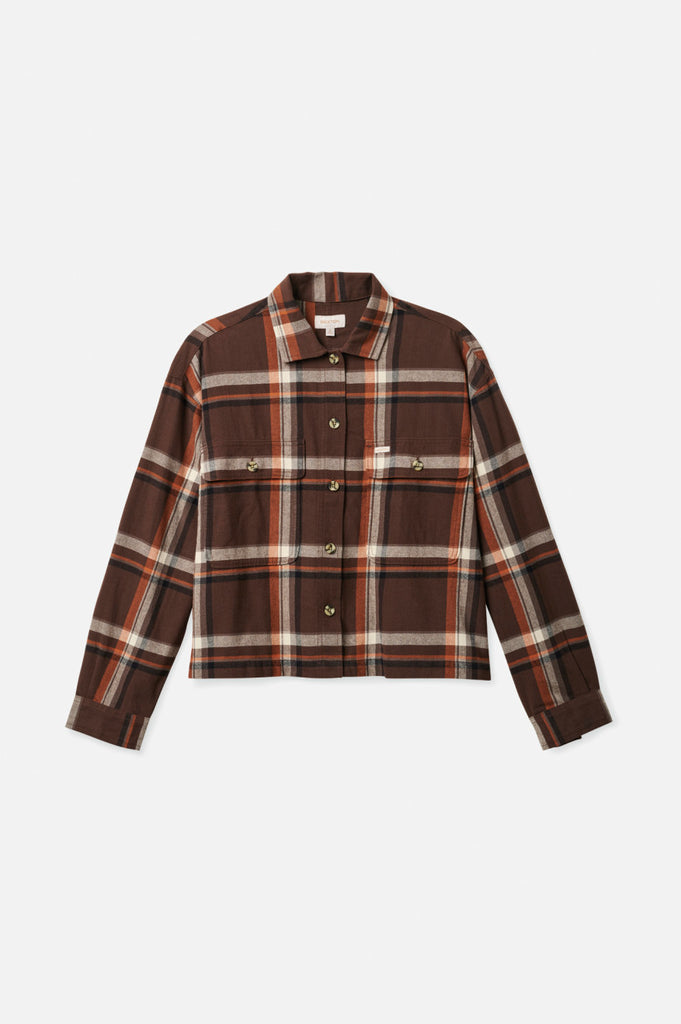 Brixton Bowery Women's L/S Flannel - Seal Brown