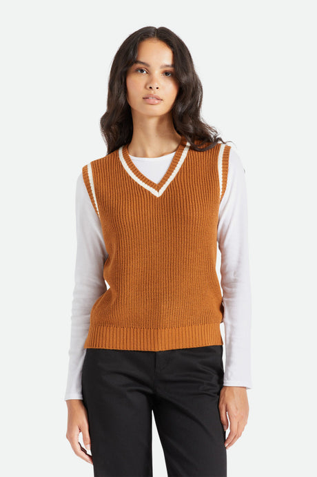 Melody Sweater Vest - Glazed Ginger