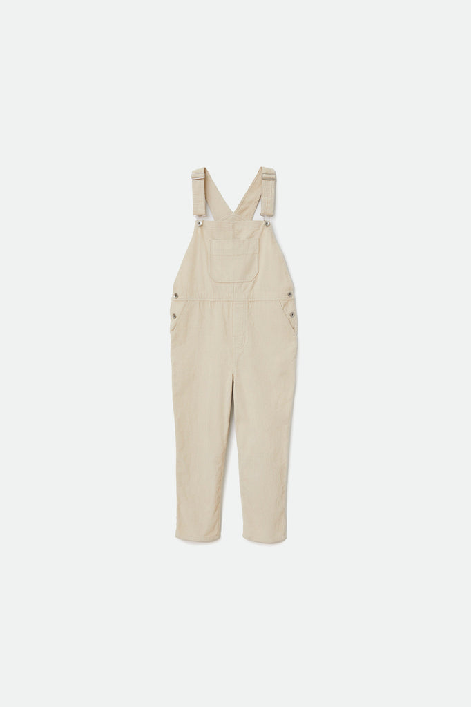 Women's Christina Crop Overall - Beige - Front Side